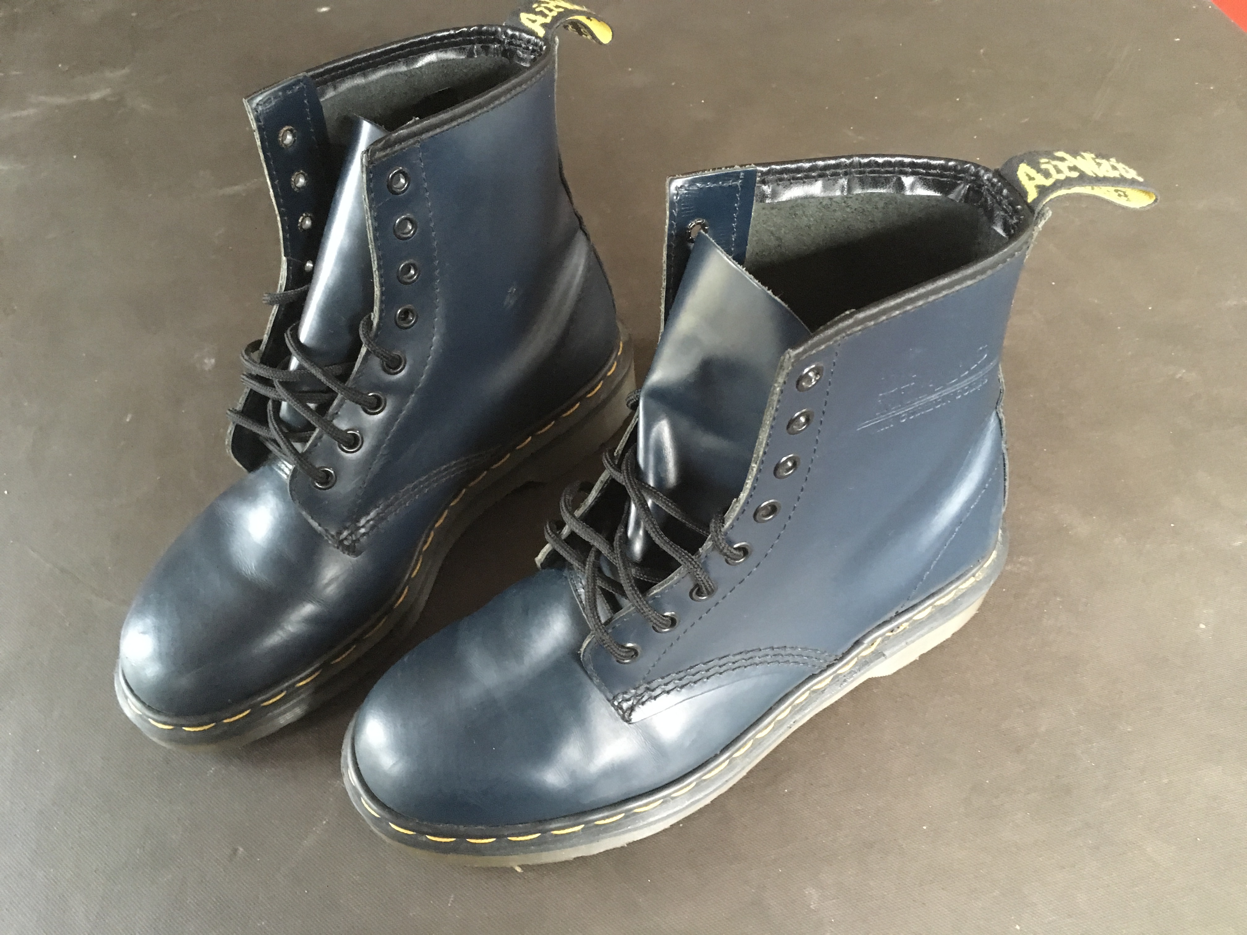 Doc martens bleu petrole